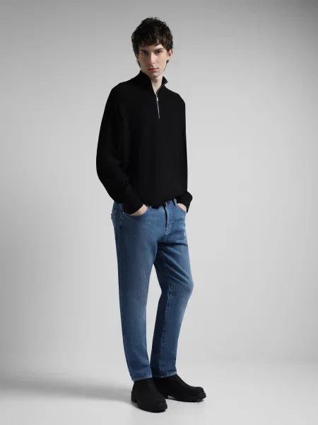 Завужені джинси Armani Exchange синій