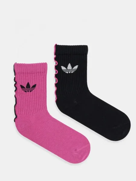 Чорапи adidas Originals Ruffle Crew 2 чифта черно