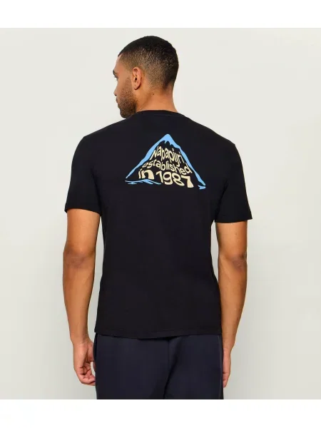 Napapijri Tricou S-Tee SS | Relaxed fit negru