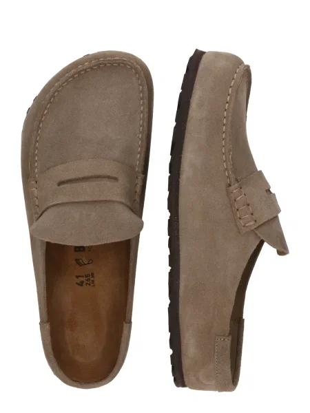 BIRKENSTOCK Natikači Naples temno bež