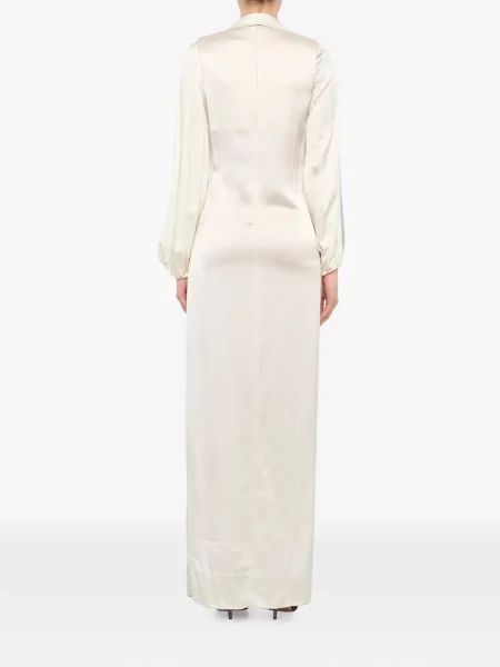 Rochie Lanvin din satin cu rever