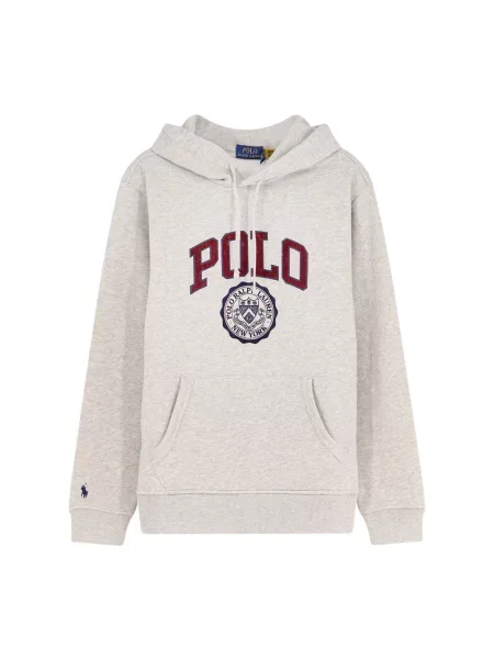 Bluza z kapturem Polo Ralph Lauren z kapturem szara