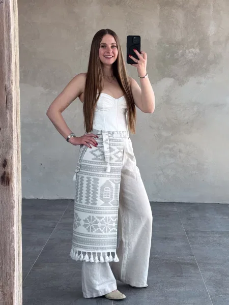 Едельвіка Ремінь-корсет Бавовна/поліестер сірий