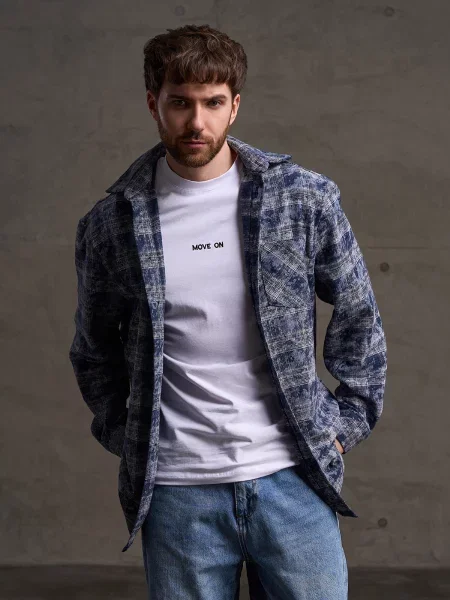 Вовняна Сорочка в клітинку ISSA Plus мультиколор