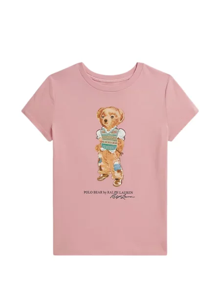 Koszulka polo dziecięca Polo Ralph Lauren różowa