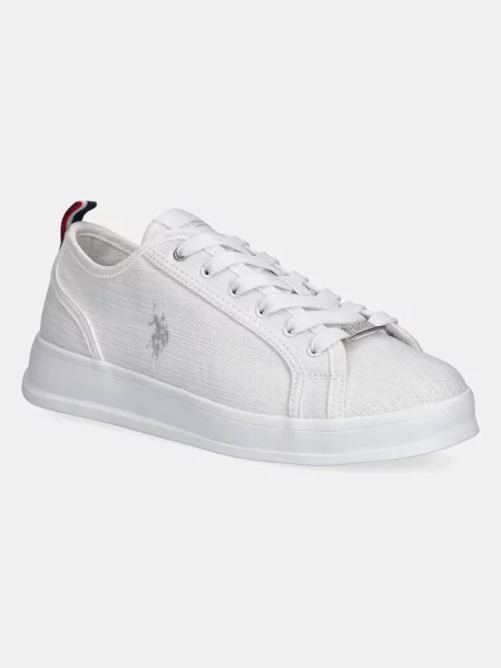 Ниски кецове U.S. Polo Assn. CAMPYW бяло