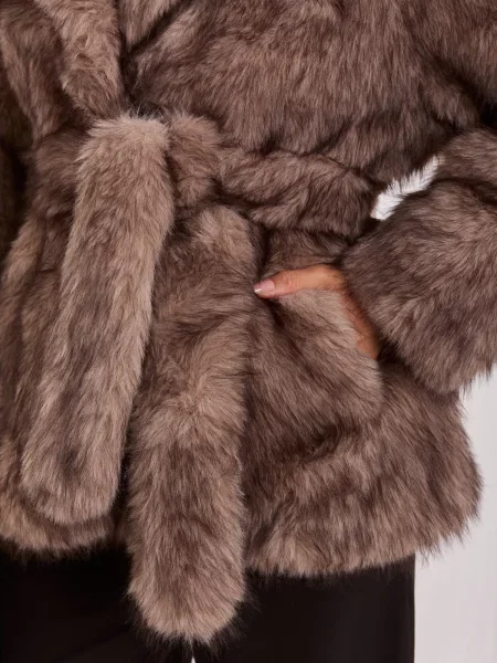 Geacă Factory Price cu blană negru