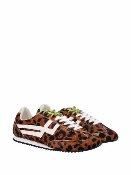 Sneakerși Pro-keds cu imagine cu model leopard maro