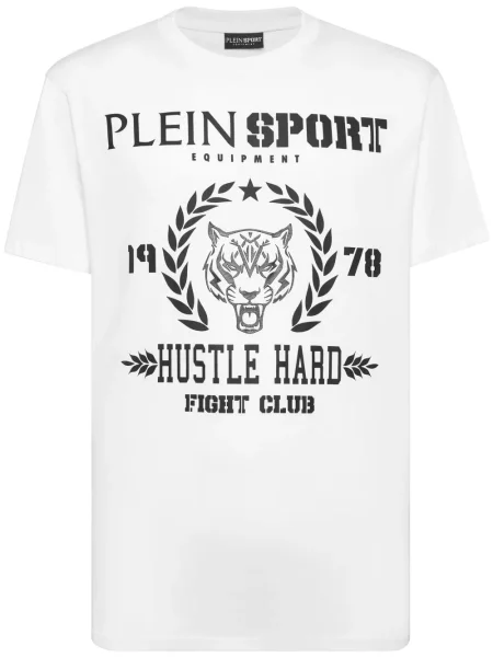 Tricou Plein Sport cu imagine alb