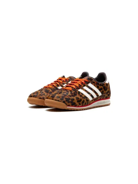 Pantofi Adidas cu imagine cu model leopard maro