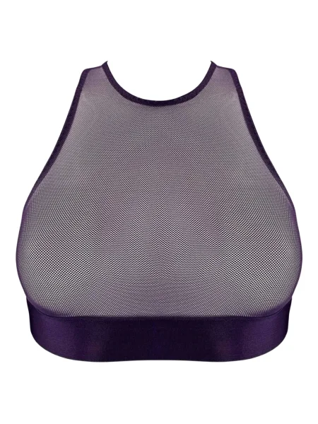 Biustonosz Bordelle z siateczką fioletowy