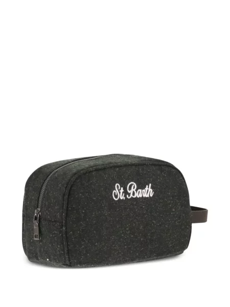 Geantă Mc2 Saint Barth cu broderie verde