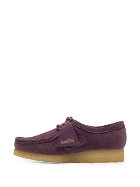 Pantofi loafer Clarks Originals din piele de căprioară violet
