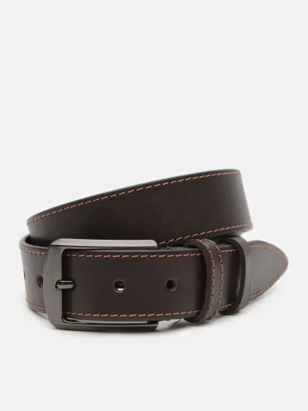 Кожаный ремень Borsa Leather коричневый