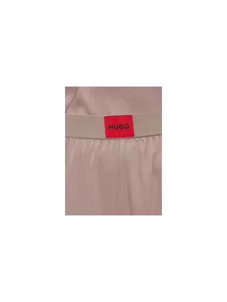 HUGO Rövid pizsama nadrág Red Label Lace_Short Relaxed Fit bézs