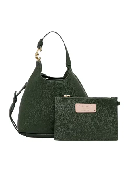 Coccinelle torebka crossbody skórzana zielona