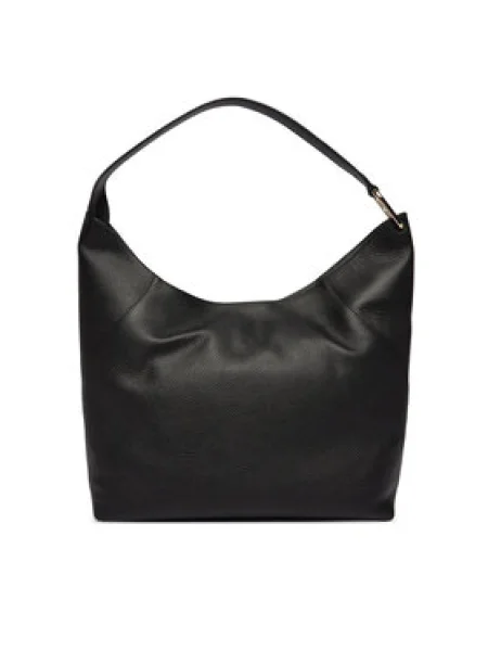 Bőr shopper táska Furla fekete