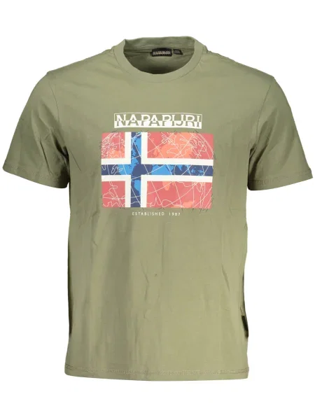 Tricou Napapijri scurt verde