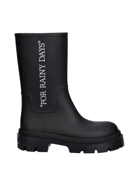 Kalosze Off-white z nadrukiem białe