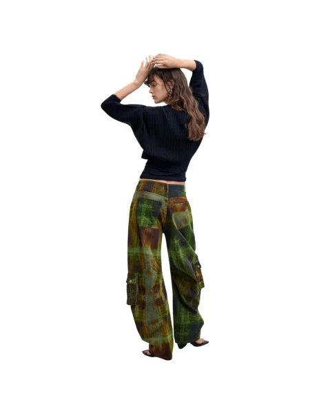 Pantaloni Desigual verde