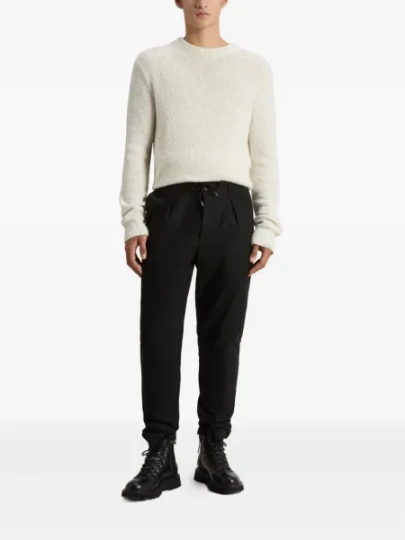 Pantaloni Woolrich plisate albastru
