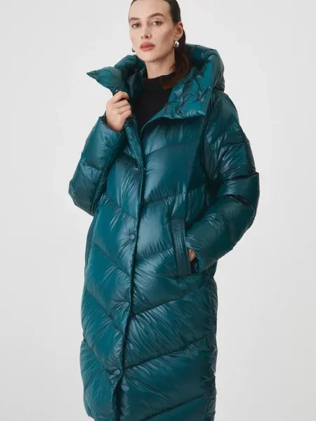 Medicine płaszcz puchowy zimowy zielony