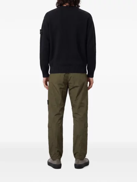 Pantaloni cargo Stone Island cu strasuri verde
