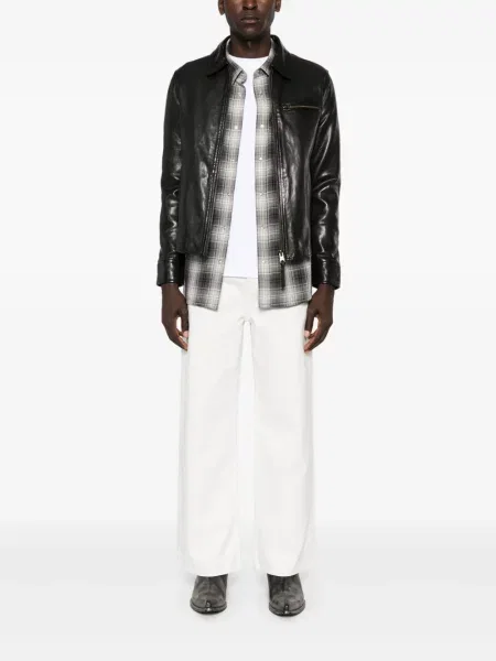 Odinė striukė Allsaints juoda