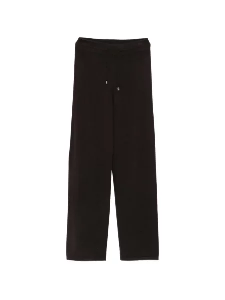 Pantaloni Malo tricotate cu cordon maro