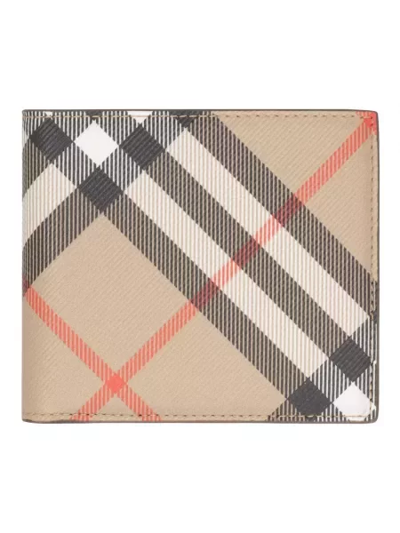 Portfel Burberry klasyczny płócienny beżowy
