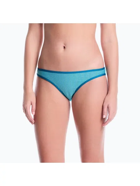 Долнище на бански костюм Nike Ripple Texture Hipster Bikini bleached turquoise синьо