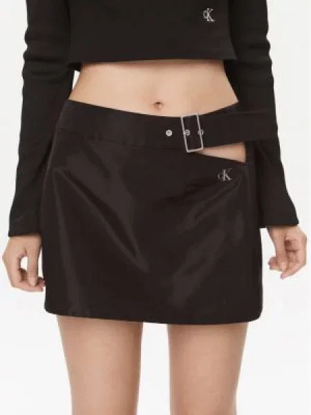 Mini krilo Calvin Klein Jeans črna