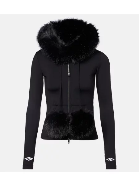 Суичър с качулка Balenciaga черно