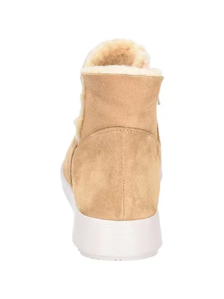 Buty do kostki Think skórzane beżowe