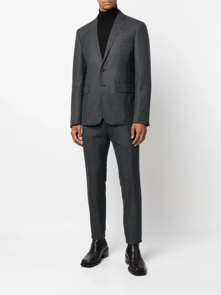 Oblekový jednořadý oblek Dsquared2 šedý
