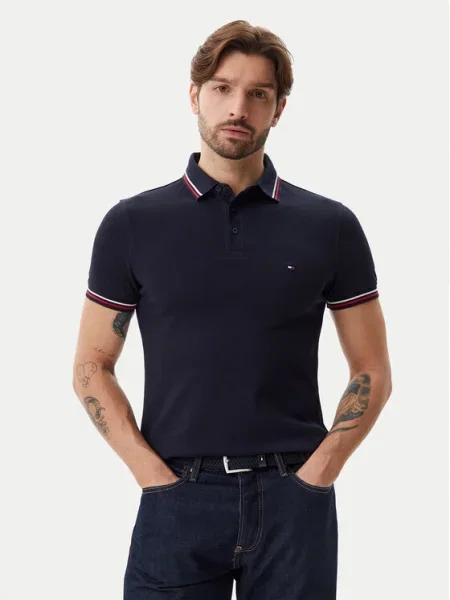 Tommy Hilfiger Tricou polo Tipped Bleumarin