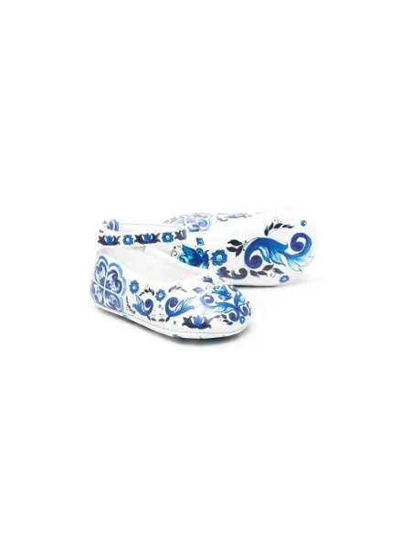 Balerinki dziecięce Dolce And Gabbana niebieskie