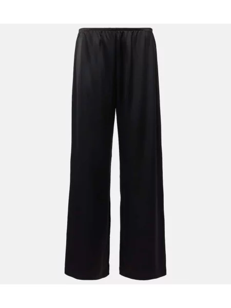 Pantaloni Leset cu talie înaltă negru