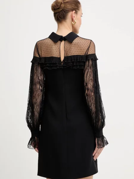 Luisa Spagnoli rochie mini drept negru