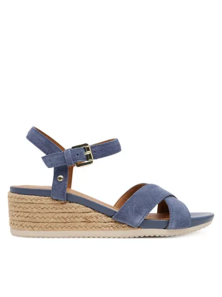 Geox Espadrilky D Ischia Corda Tmavomodrá