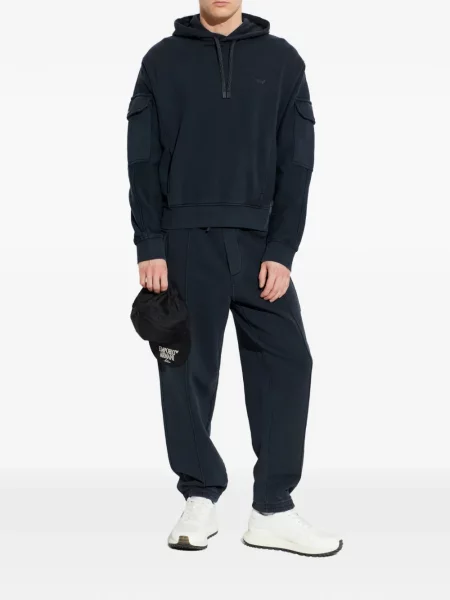 Pantaloni cargo Emporio Armani albastru