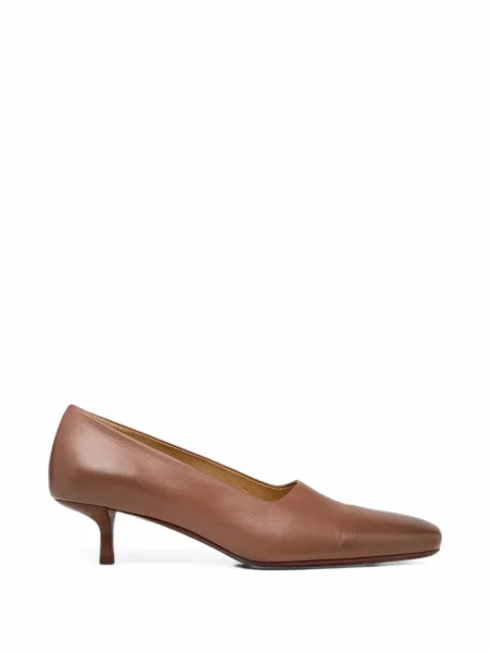 Pantofi cu toc Marsell din piele maro