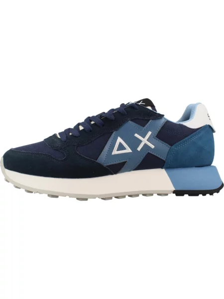 Sneakersy Sun68 zamszowe niebieskie