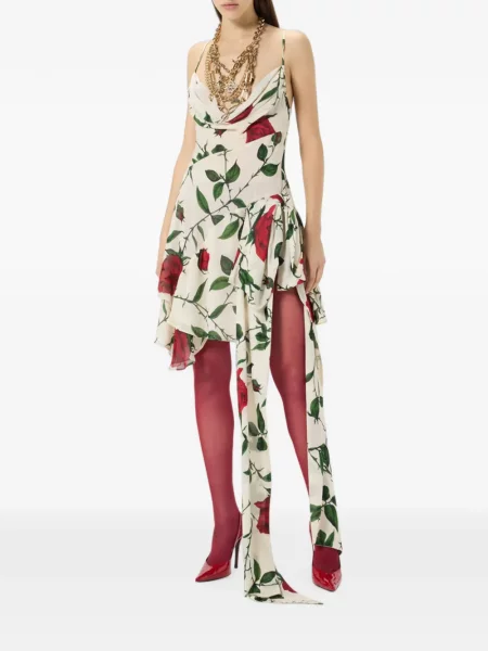 Rochie mini Blumarine cu imagine drapată roz