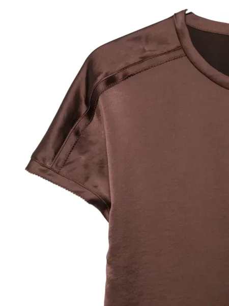 Top Luisa Cerano din satin maro