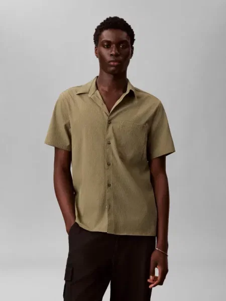 Calvin Klein Cămașă | stretch verde