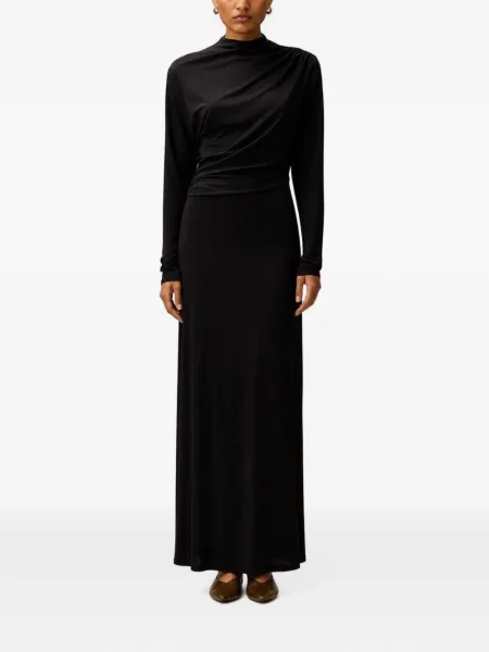 Rochie maxi Retori drapată negru