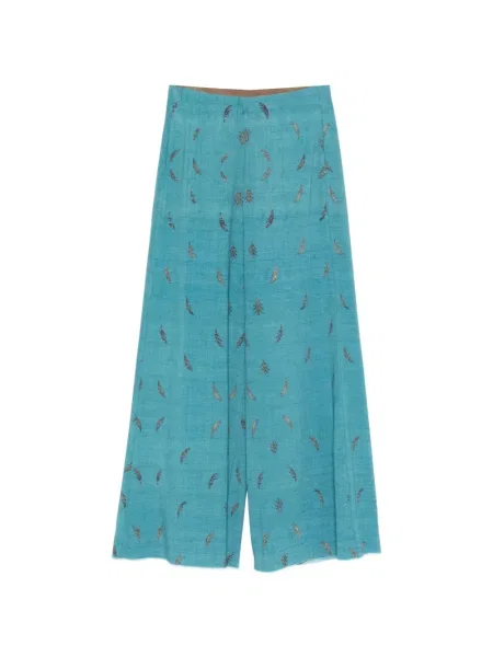 Pantaloni Pierre-louis Mascia cu imagine albastru