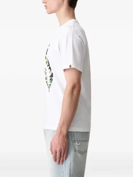 Μπλούζα A Bathing Ape® με σχέδιο παραλλαγής λευκό