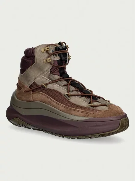 Moon Boot MB XLACE MID μπότες χιονιού Ανδρικές δερμάτινες καφέ